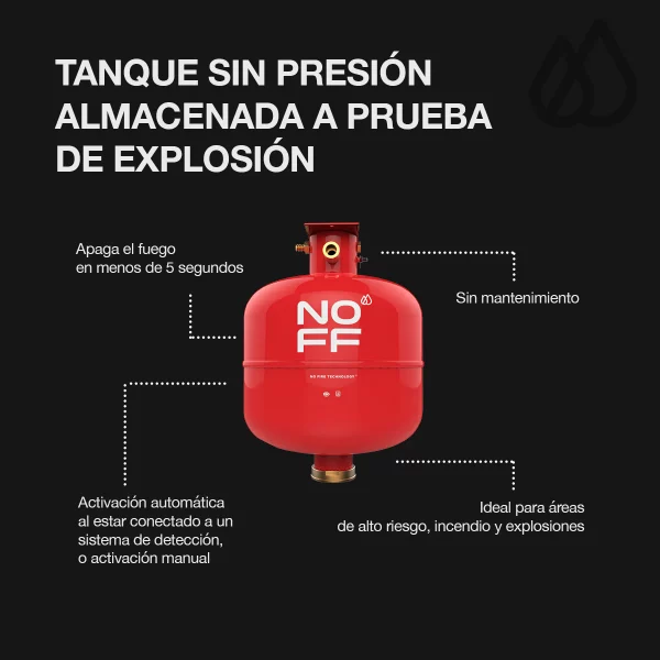 Tanque extintor de fuego NOFF