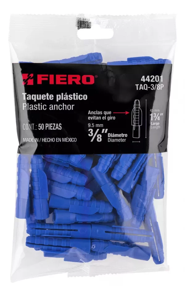 Taquetes de Plástico 3/8